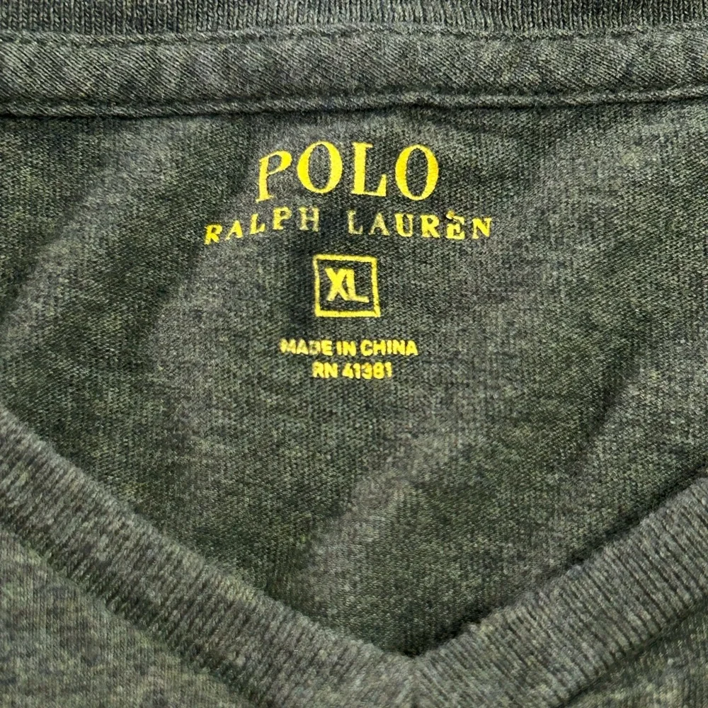 Polo Ralph Lauren Men’s‎ Long Sleeve V Neck Tee Shirt  Sz XL